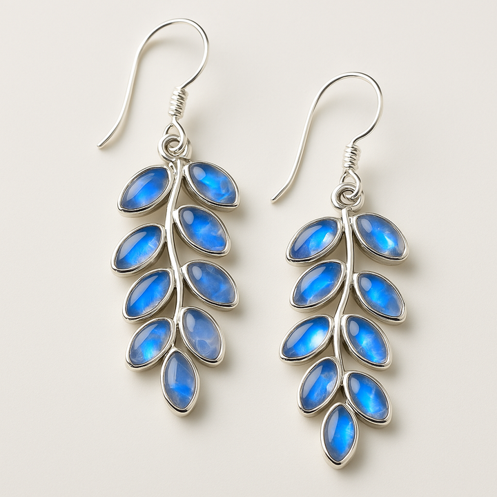 Luna™ | Boucles d'oreilles Élégantes en Pierre de Lune