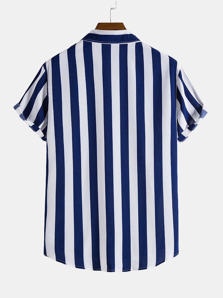 Chemises à rayures larges