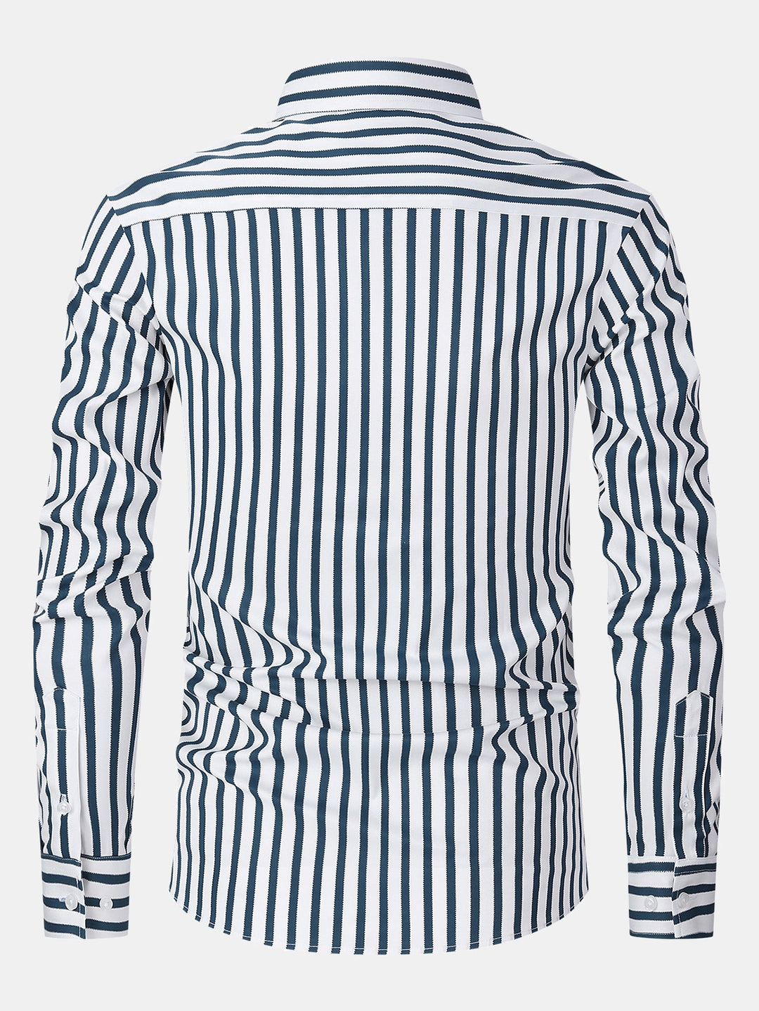 Chemise à rayures à manches longues avec boutons