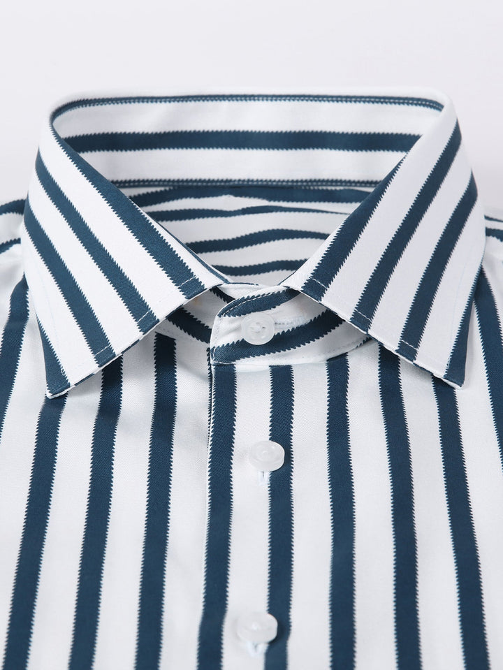 Chemise à rayures à manches longues avec boutons