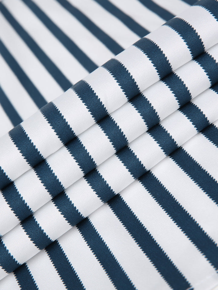 Chemise à rayures à manches longues avec boutons