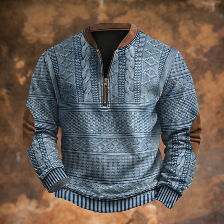 Philippe™ | Pull en maille avec demi-zip