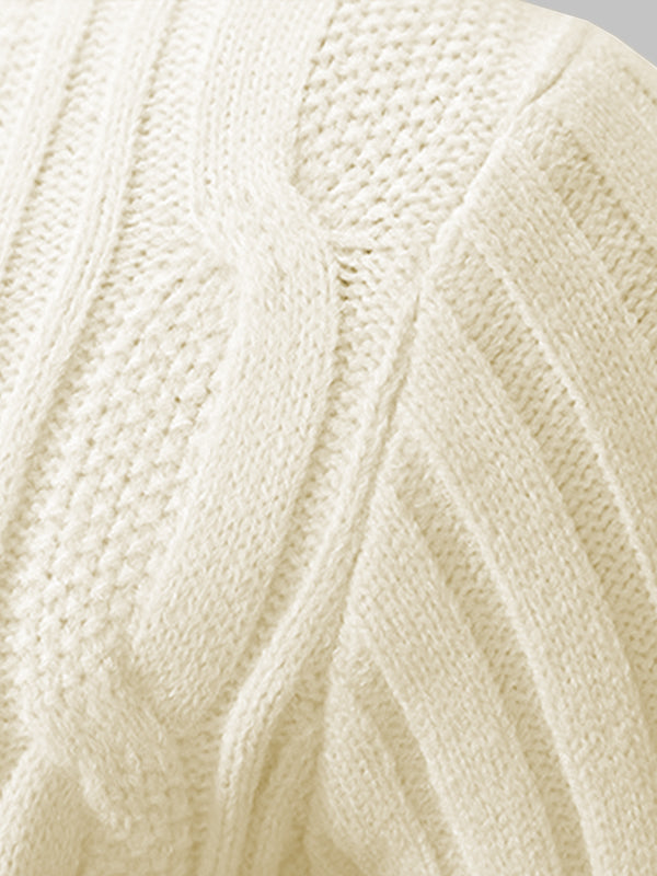 Pull en maille torsadée pour hommes