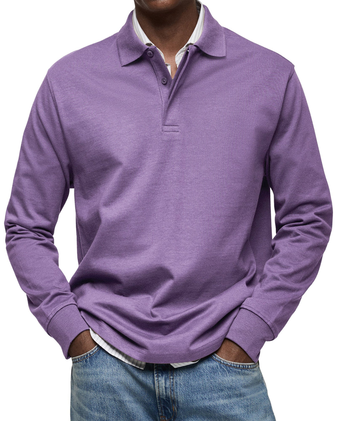 Savrani™ | Chemise polo décontractée à manches longues
