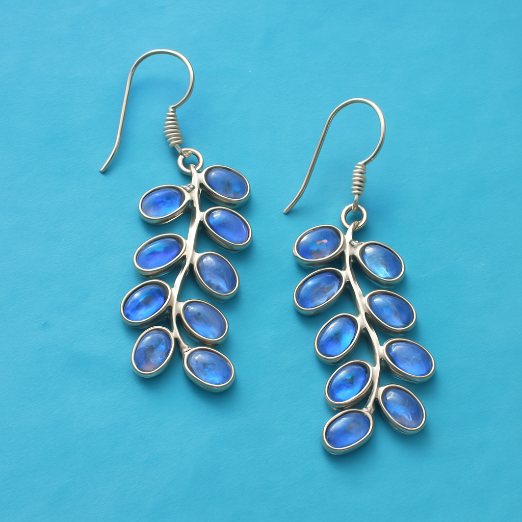 Luna™ | Boucles d'oreilles Élégantes en Pierre de Lune