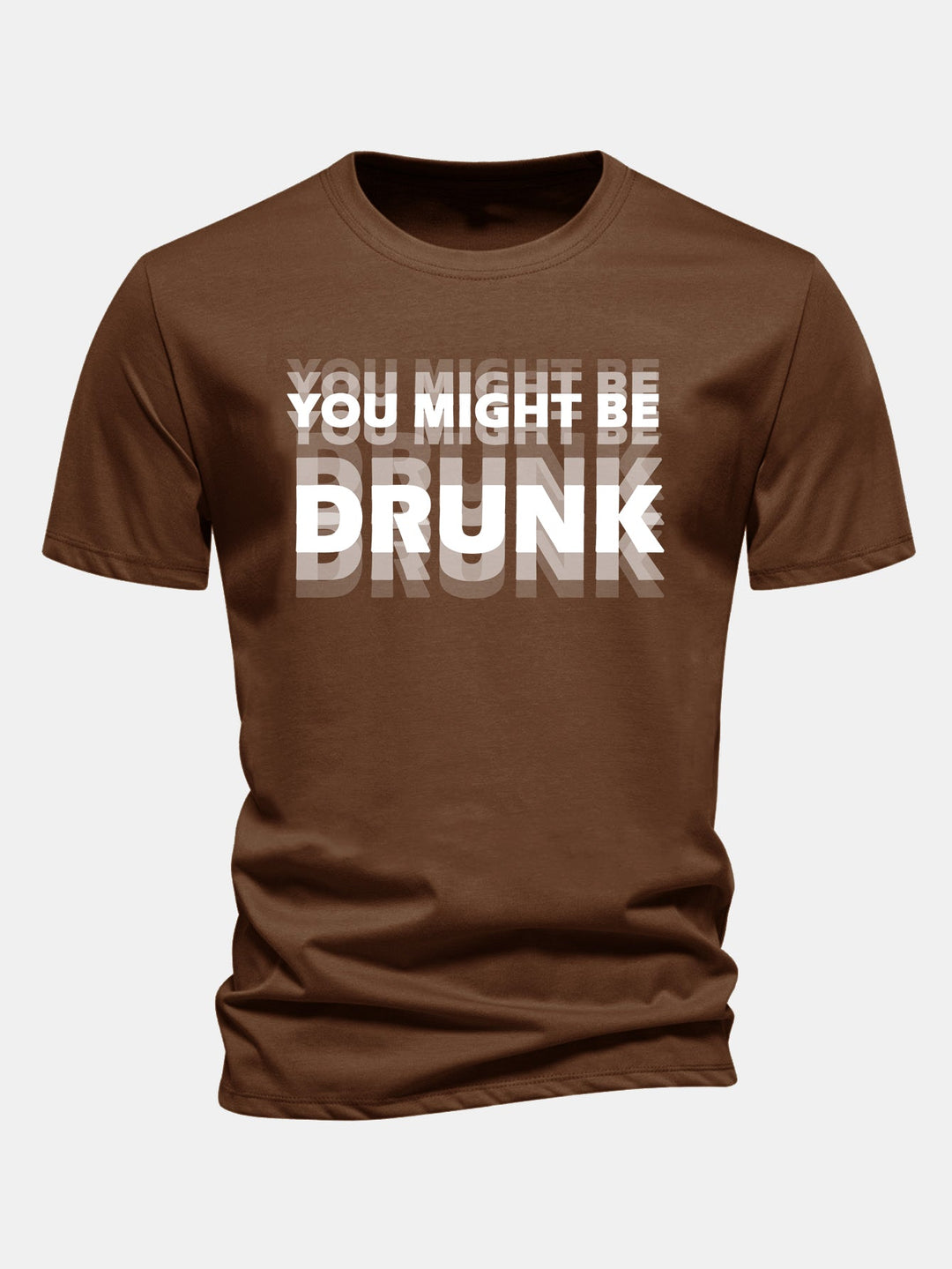 T-shirt en coton Regular Fit avec imprimé You Might Be Drunk