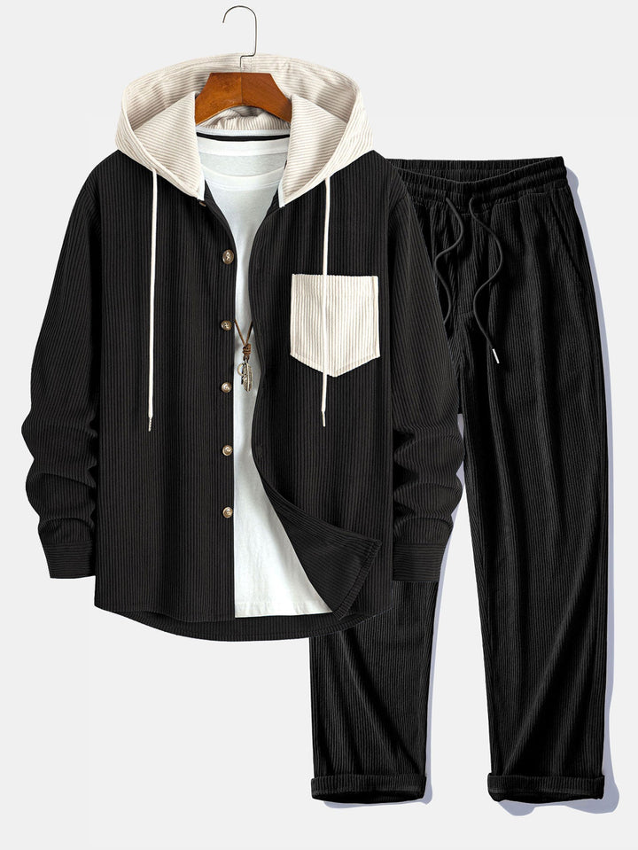 Ensembles Léon™ | Veste à carreaux & pantalon en velours