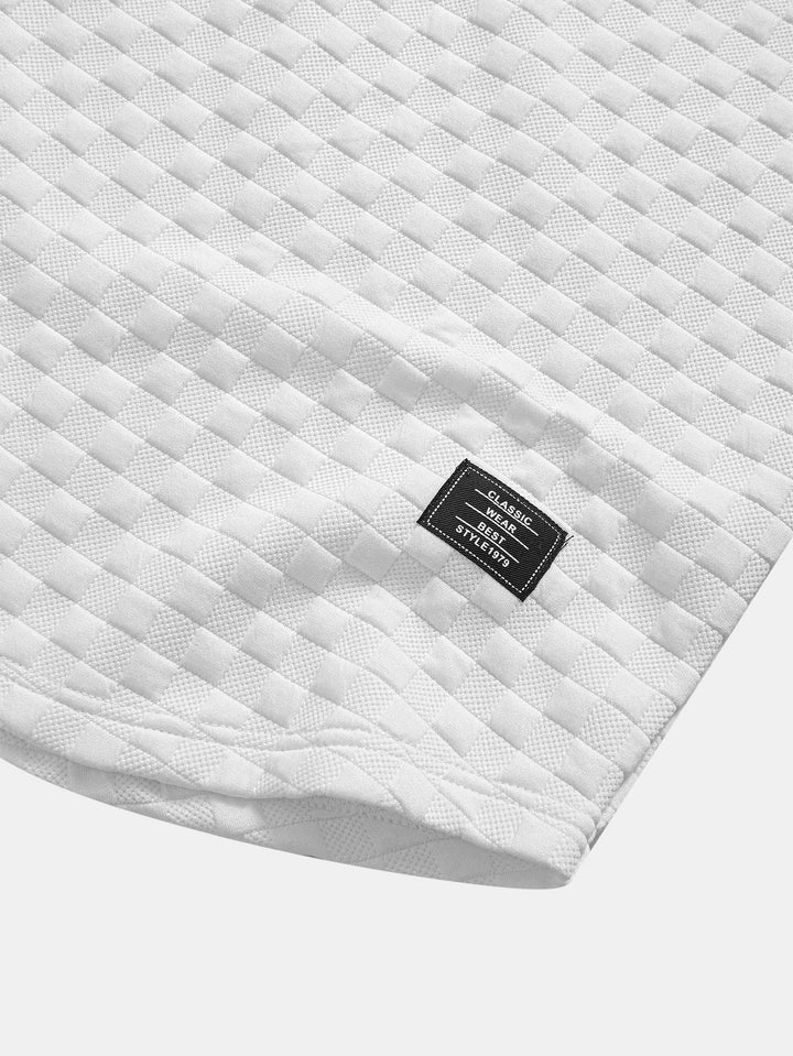 Sweat à capuche à ourlet en jacquard à damier <tc>T-Shirt</tc> &amp; Jacquard à damier <tc>S</tc>horts