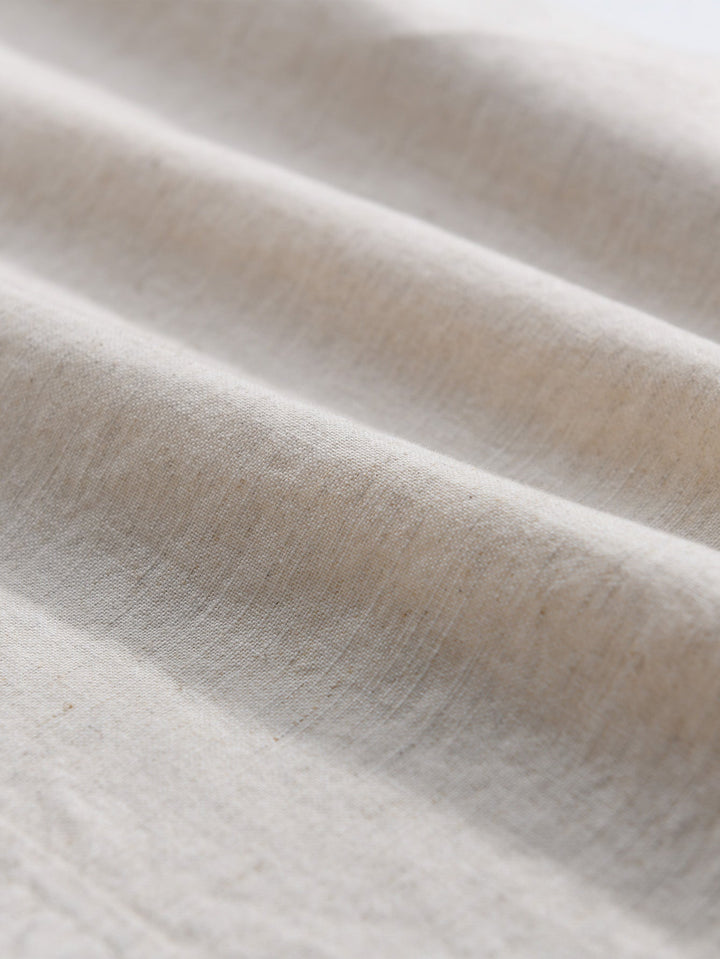 Chemise en lin et coton à manches longues avec poche
