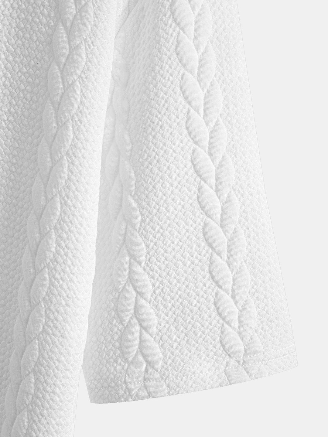 T-shirt Jacquard à manches mi-longs de détente