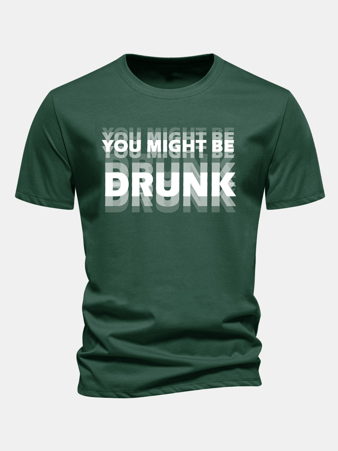 T-shirt en coton Regular Fit avec imprimé You Might Be Drunk
