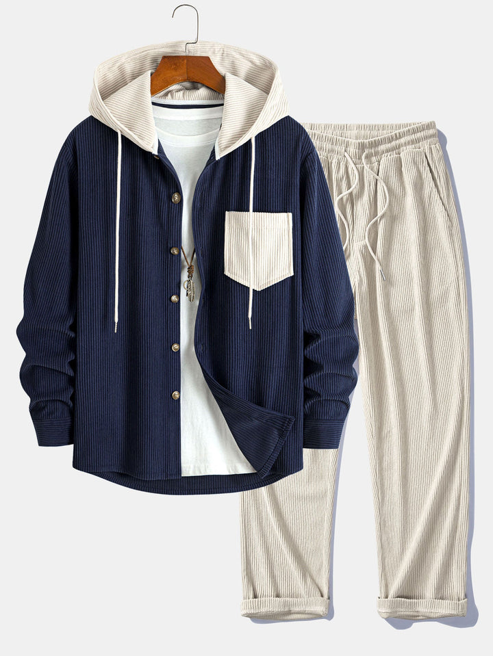 Ensembles Léon™ | Veste à carreaux & pantalon en velours