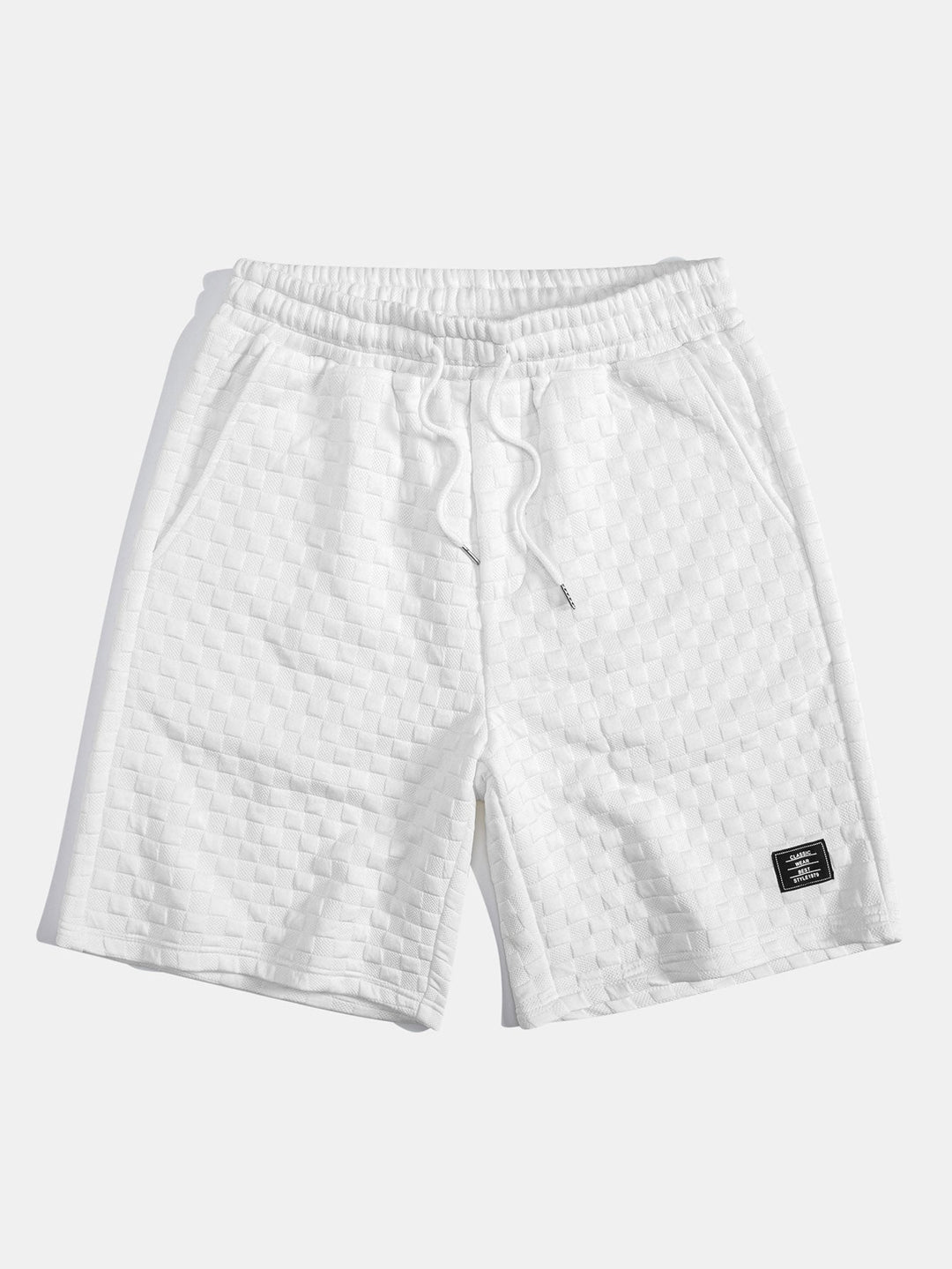 Sweat à capuche à ourlet en jacquard à damier <tc>T-Shirt</tc> &amp; Jacquard à damier <tc>S</tc>horts