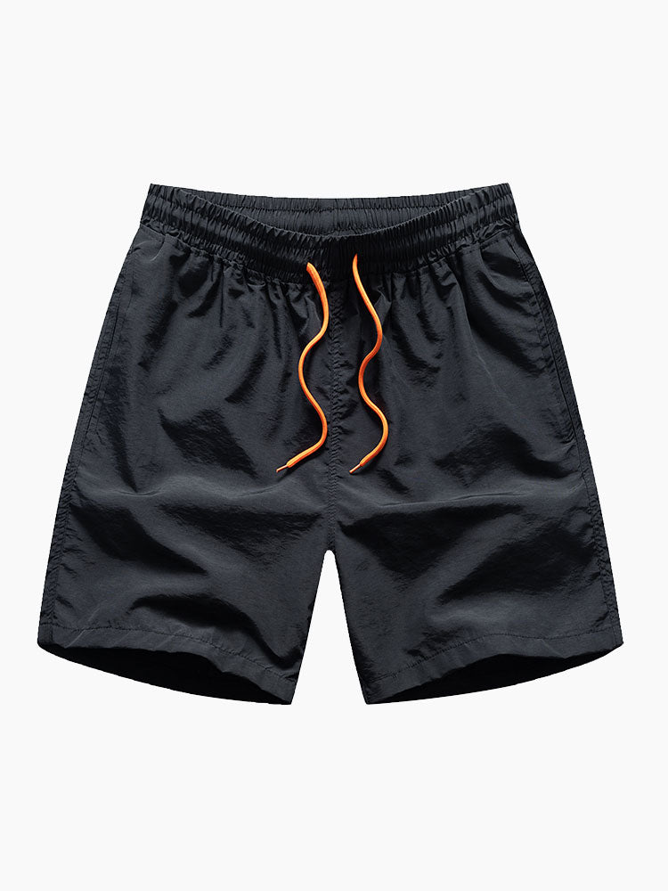 Chemise à boutons imprimée palmiers & short de bain
