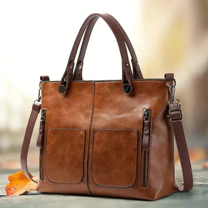 Sac à bandoulière en cuir vintage élégant