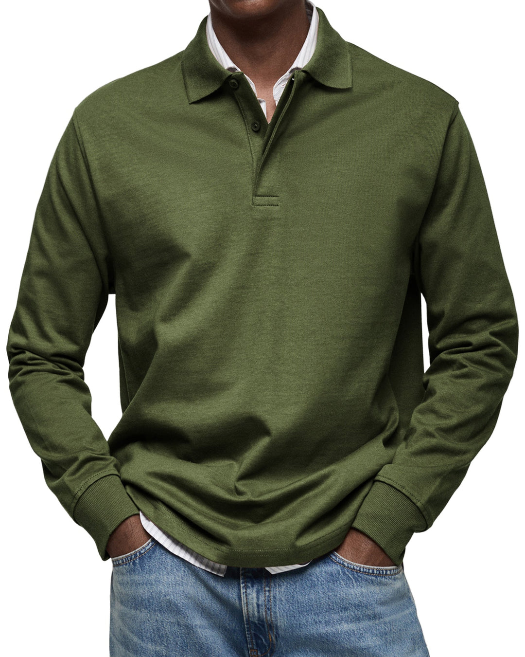 Savrani™ | Chemise polo décontractée à manches longues