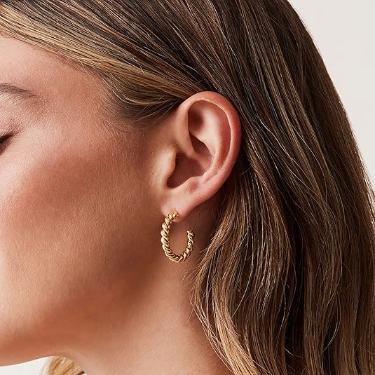Boucles d'oreilles torsadées | Or