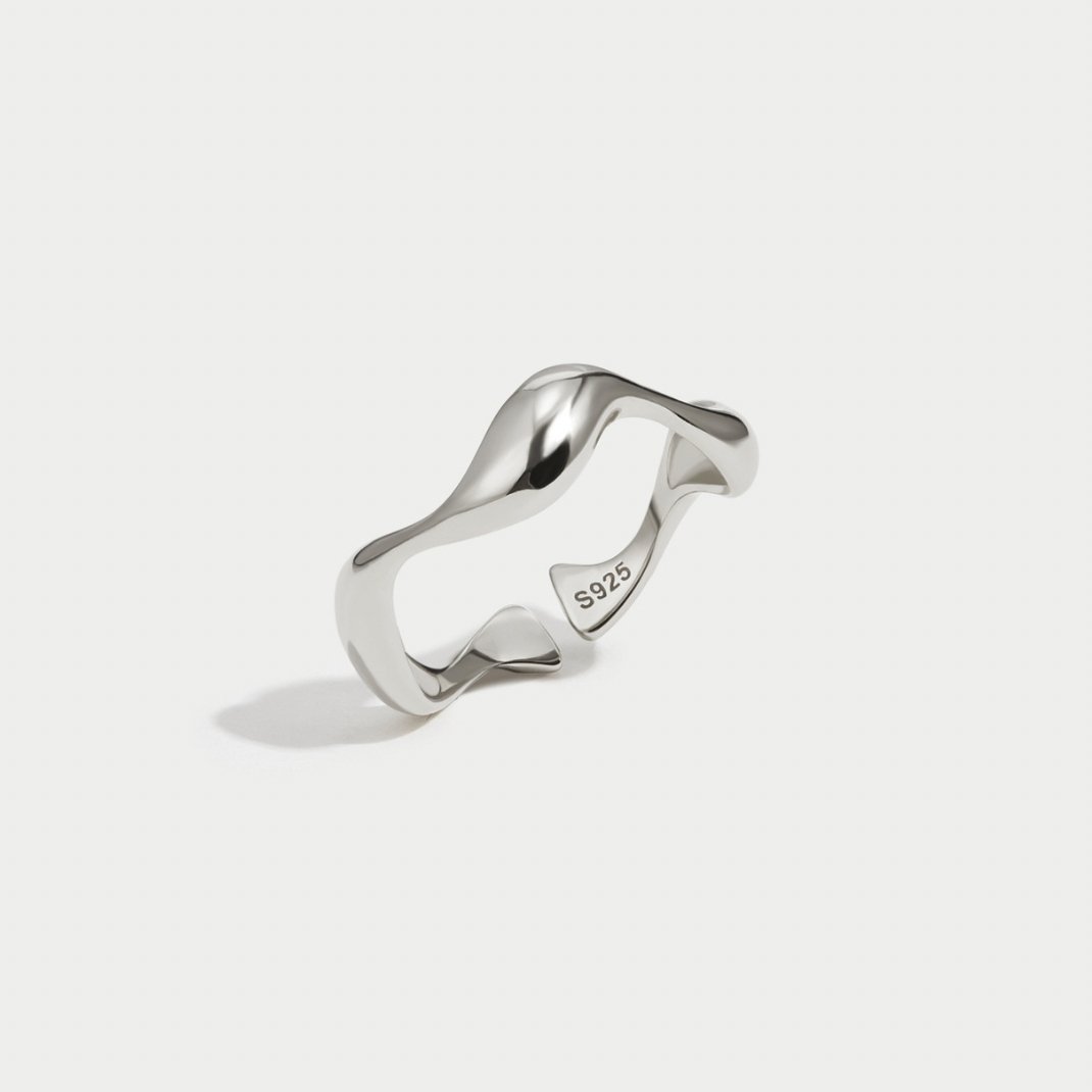Argent Bague Vague