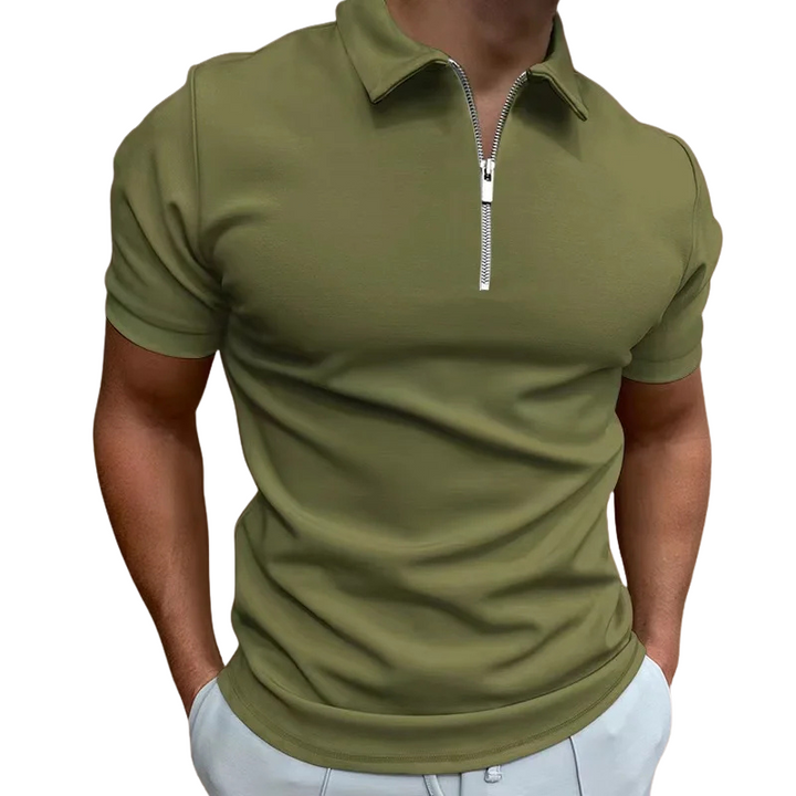 GREGORIO | POLO MODERNE AVEC ZIP MI-HAUT
