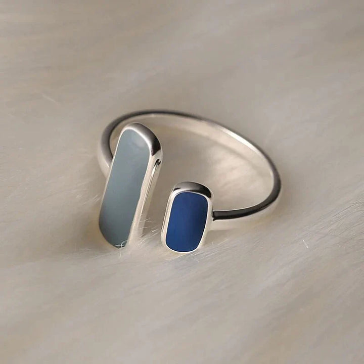 Luna™ | Bague Élégante avec Pierre Bleue