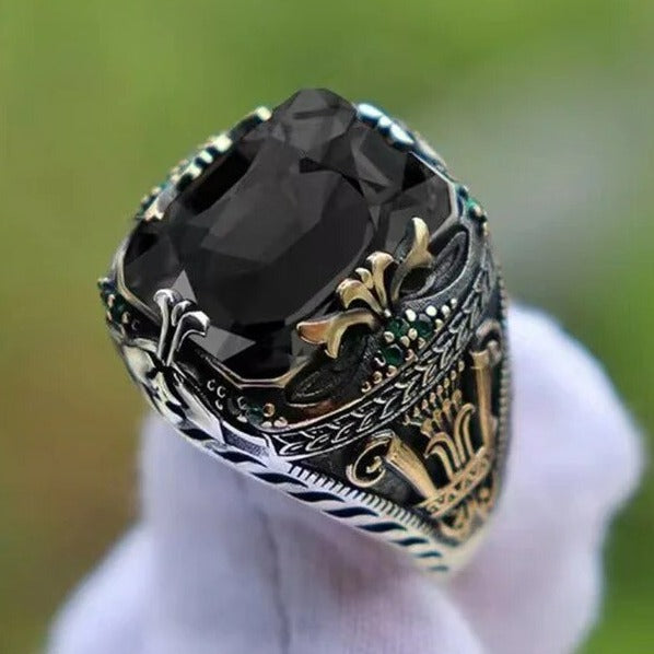 Turquoise™ | Bague Sceau Vintage Élégante