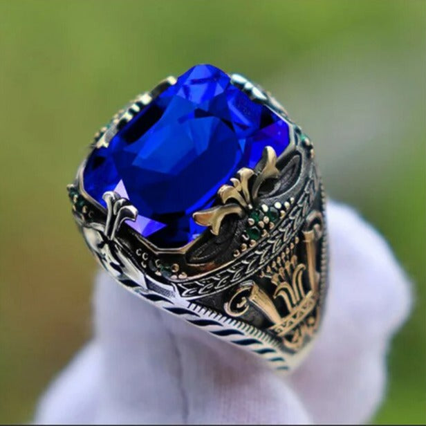 Turquoise™ | Bague Sceau Vintage Élégante