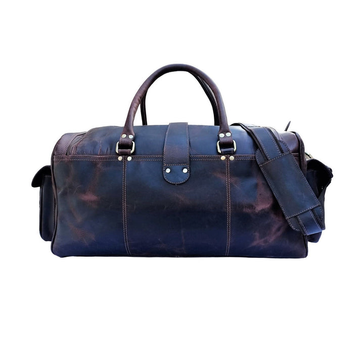 Sac de voyage en cuir à cire dure