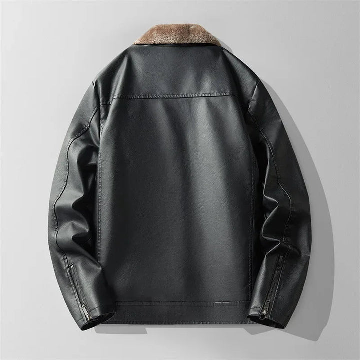 Charles | Veste en Cuir Doublée Chaude