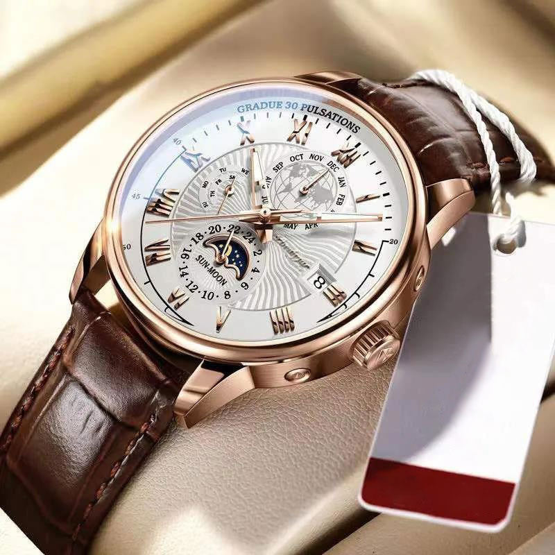 Montre de Luxe à la Mode en Quartz Léger