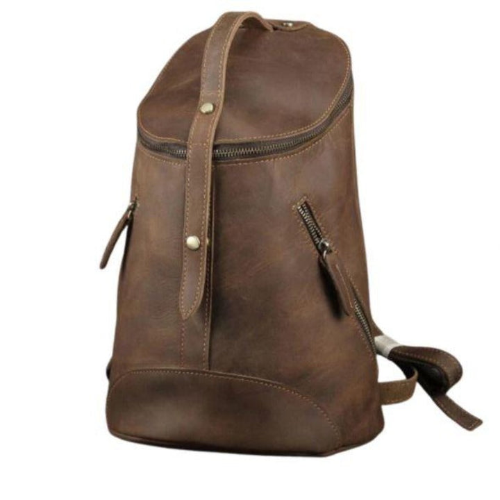 Sac à dos en cuir rétro pour le collège