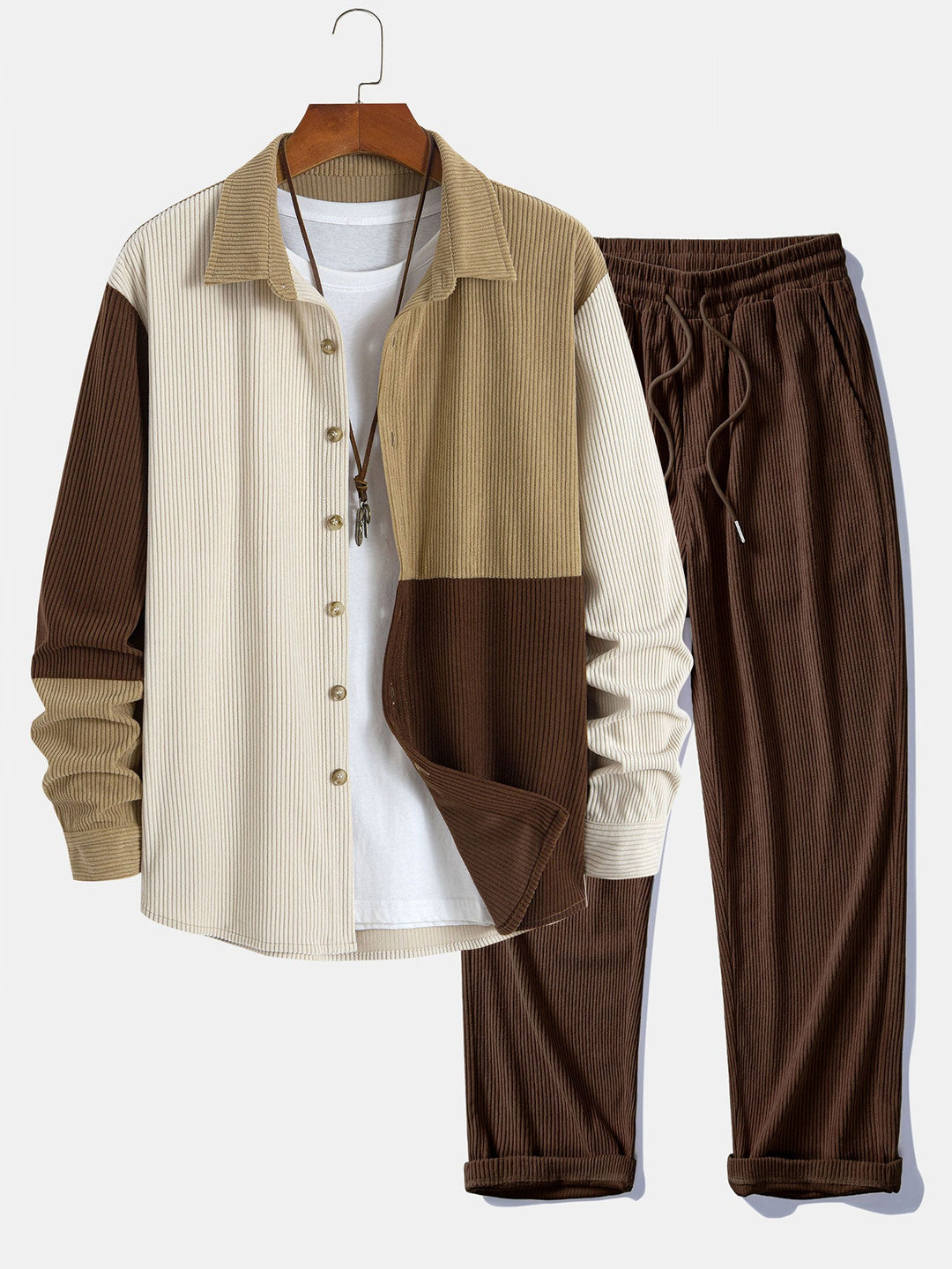 Ensembles Léon™ | Veste à carreaux & pantalon en velours