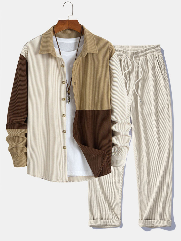 Ensembles Léon™ | Veste à carreaux & pantalon en velours