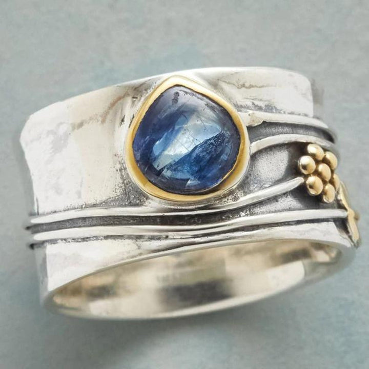 Liora™ | Bague de Méditation en Gemmes Bohémiennes