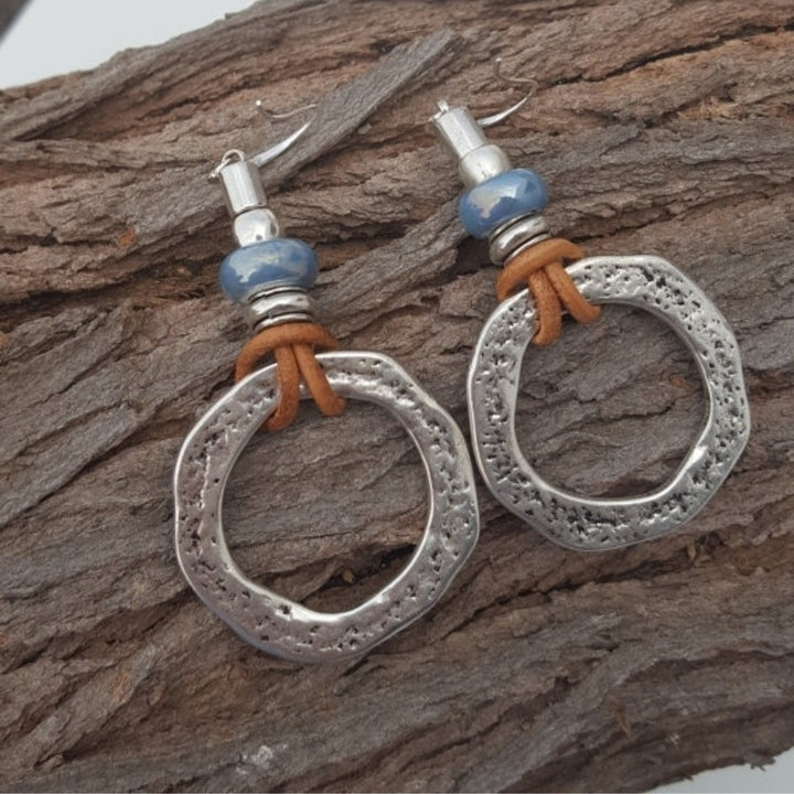 Luna™ | Boucles d'oreilles Boho Vintage en Argent