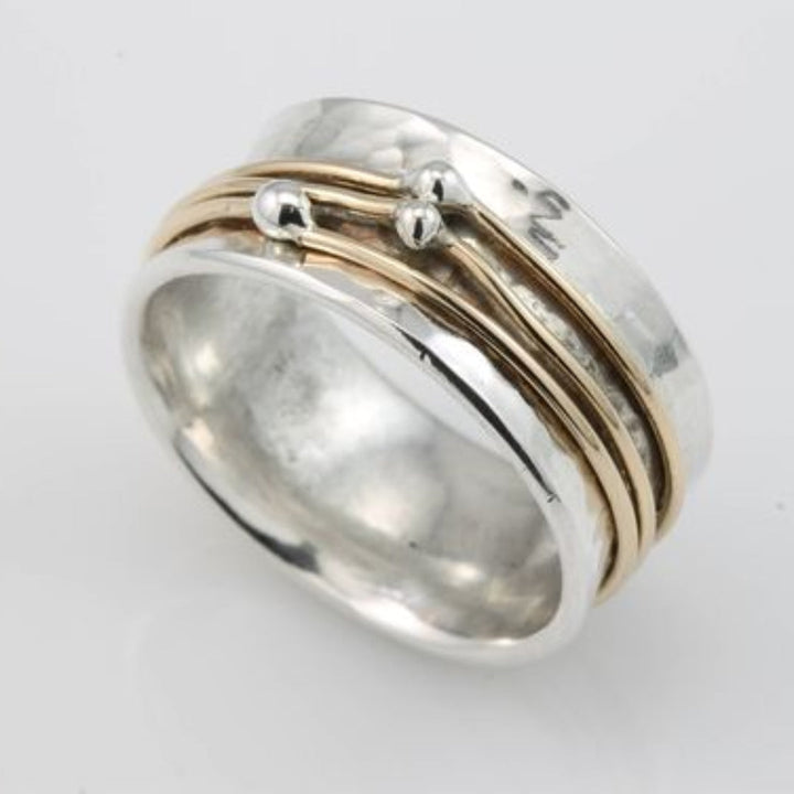 Vintage Gold-Finished Silver Ring