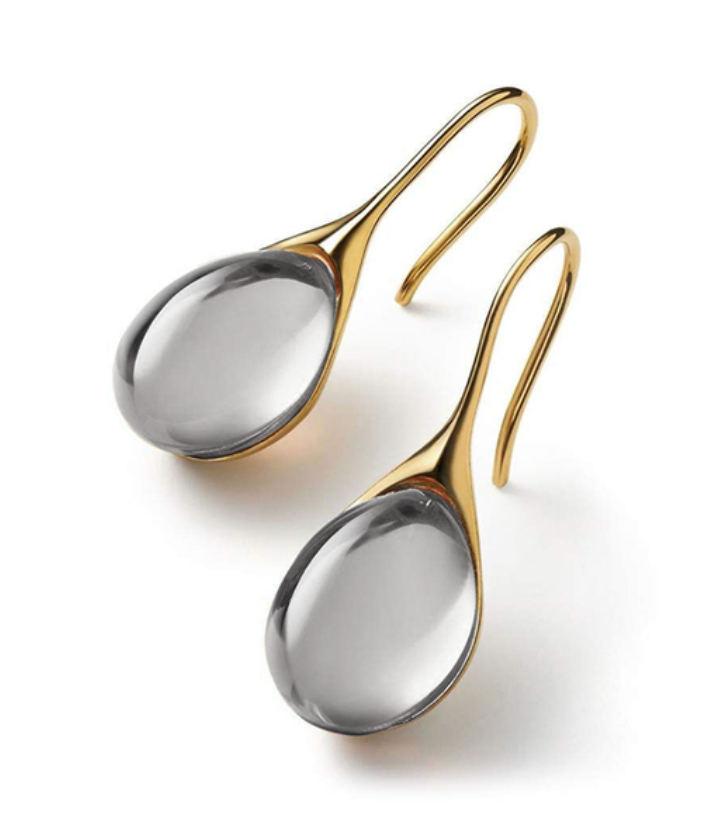 Celestia™ | Boucles d'Oreilles Élégantes en Or et Argent avec Cristaux