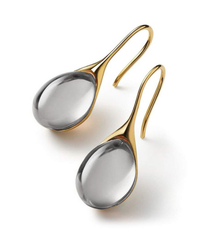 Celestia™ | Boucles d'Oreilles Élégantes en Or et Argent avec Cristaux