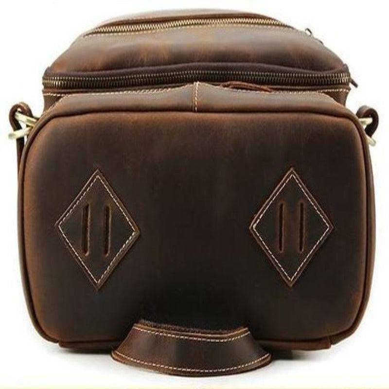 Sac à dos en cuir rétro