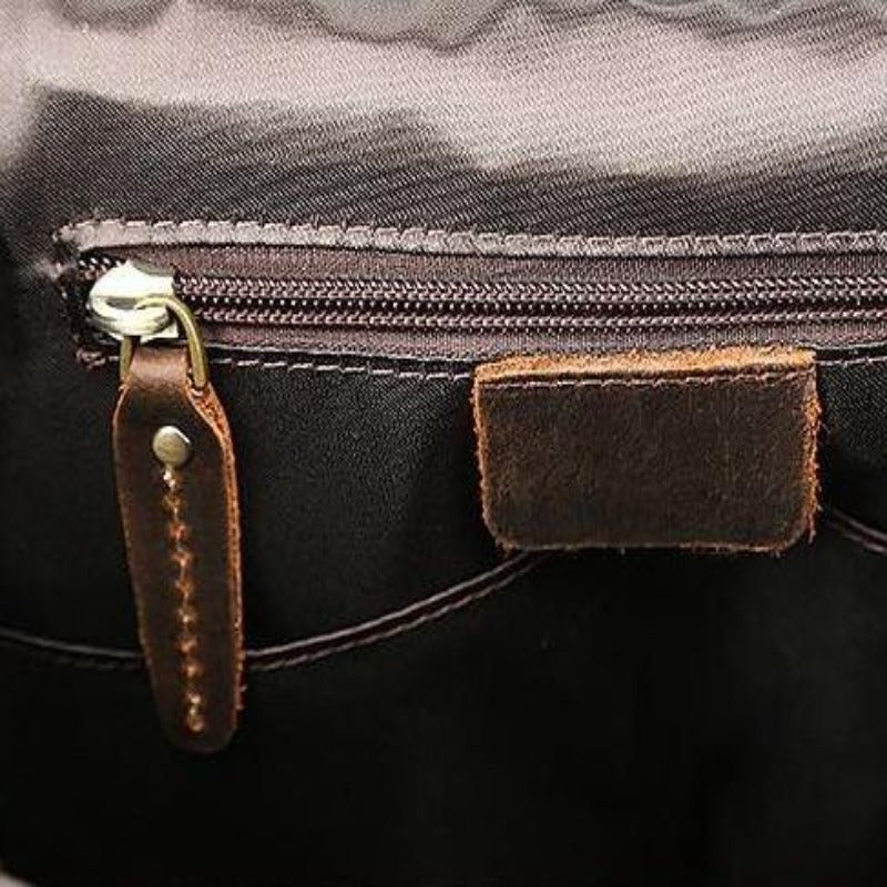 Sac à dos en cuir rétro