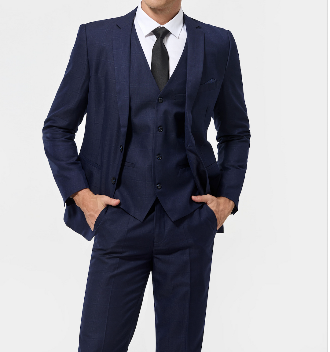 Costume trois pièces Shelby à carreaux