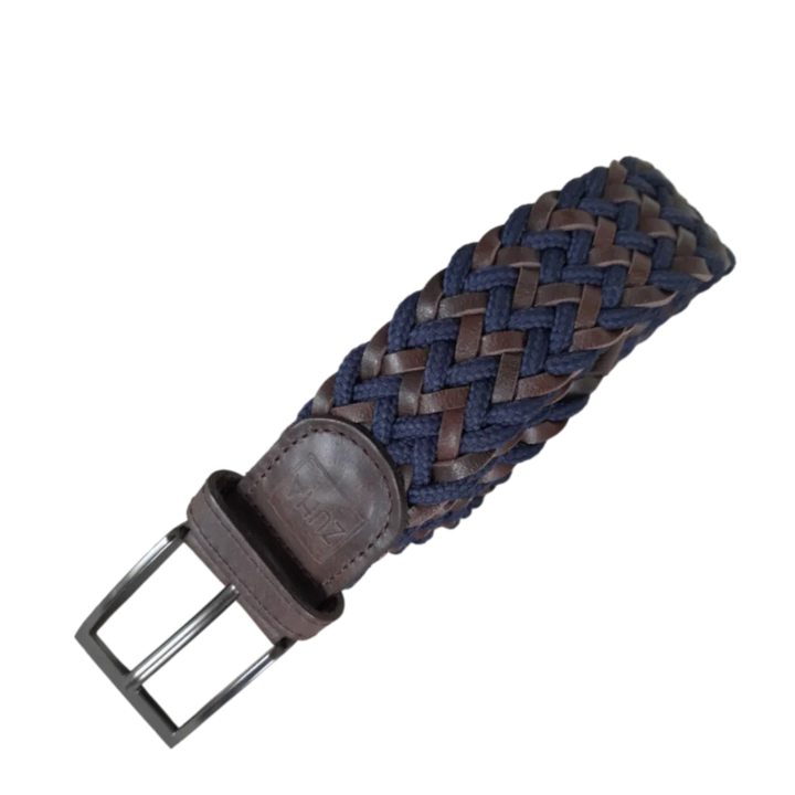 Ceinture tressée en cuir et en corde ZUHA pour hommes