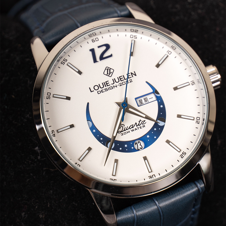 Montre Élégante avec Phases Lunaires