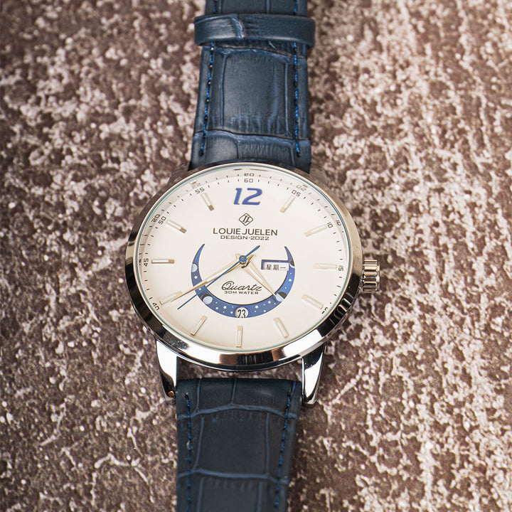 Montre Élégante avec Phases Lunaires