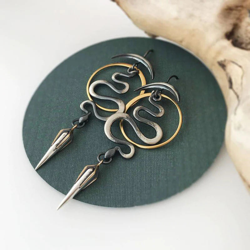 Serpentina™ | Boucles d'oreilles spirales géométriques irrégulières