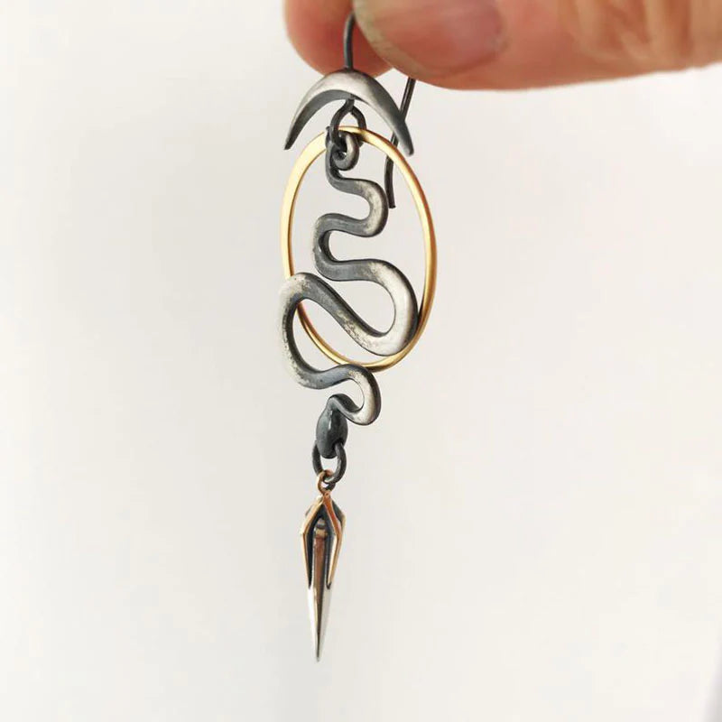 Serpentina™ | Boucles d'oreilles spirales géométriques irrégulières