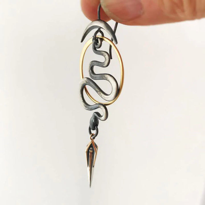 Serpentina™ | Boucles d'oreilles spirales géométriques irrégulières