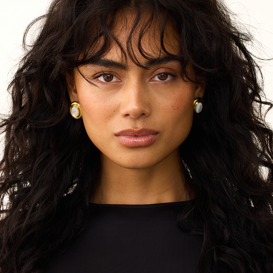 Giselle™ | Boucles d'oreilles en perles élégantes avec accents en nacre