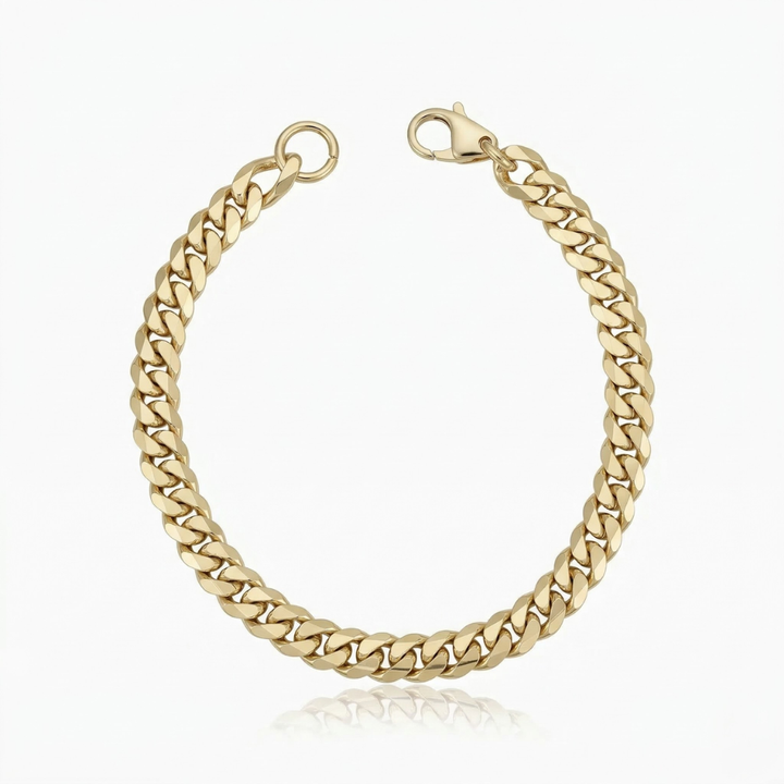 Bracelet Cubain en Or | Or