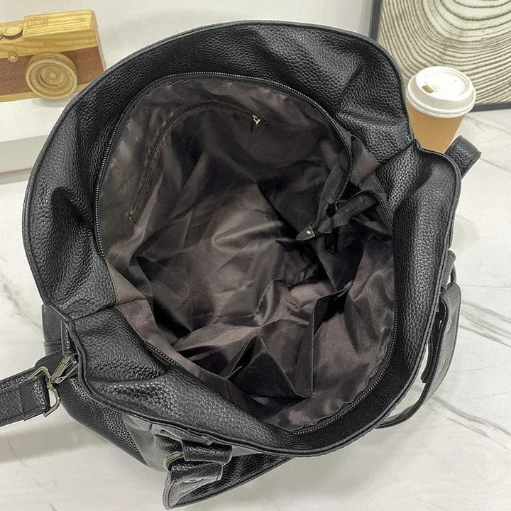 Sac à bandoulière en cuir élégant et multifonctionnel