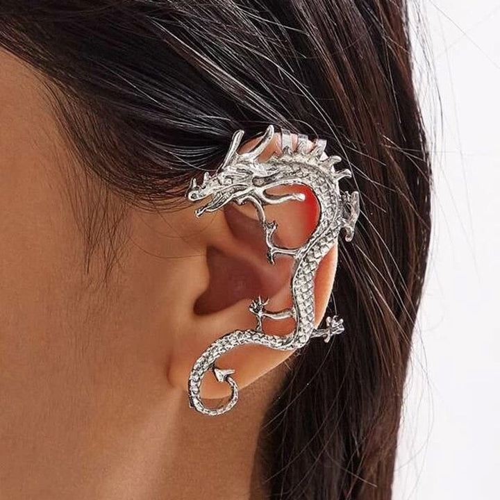Luna™ | Boucles d'oreilles Dragon Élégantes en Argent
